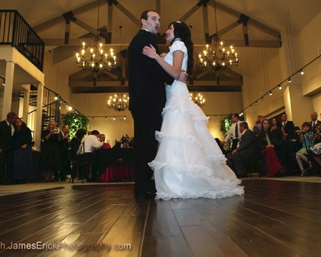 Warm wooden floor for dancing at Ivy House Weddings